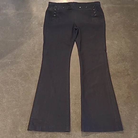 RALPH LAUREN SAILOR MARINE WIDE LEG JEANS - Picture 2 of 10